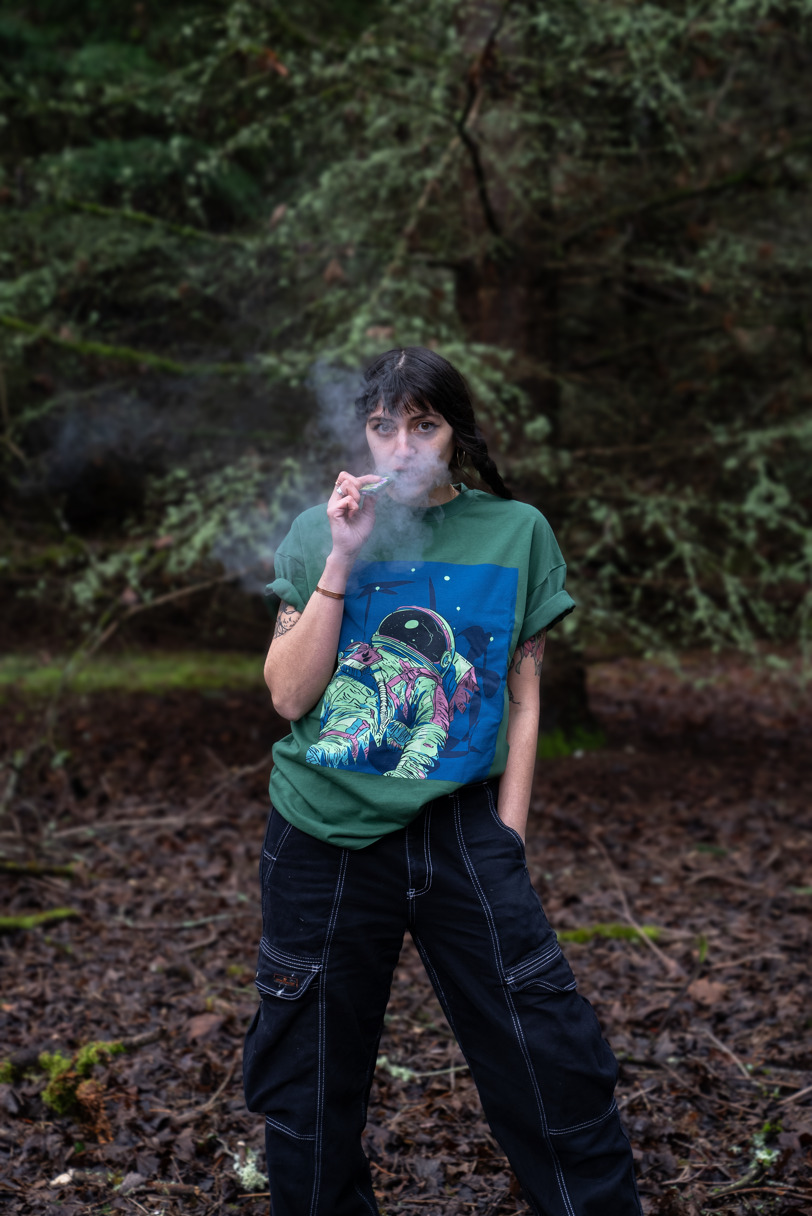 They Drift Tee Shirt Dark Green