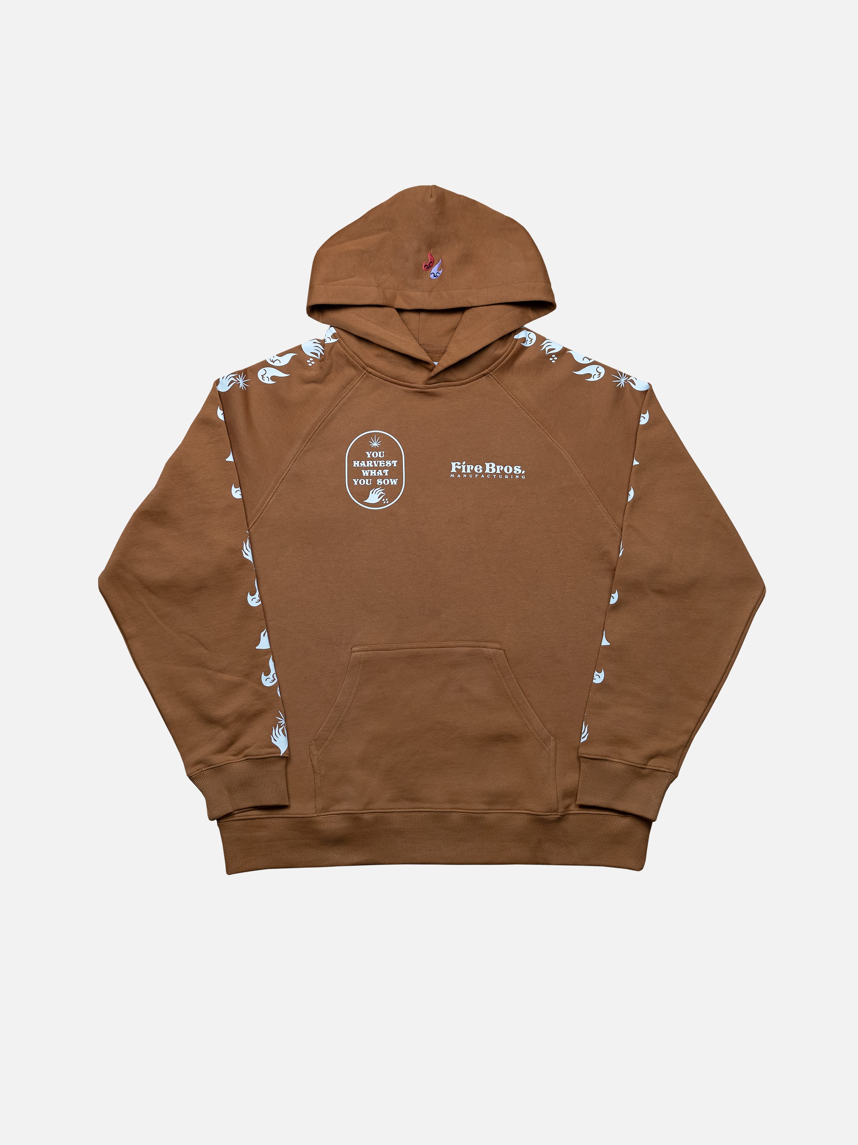 Sleeves Hoodie Wheat