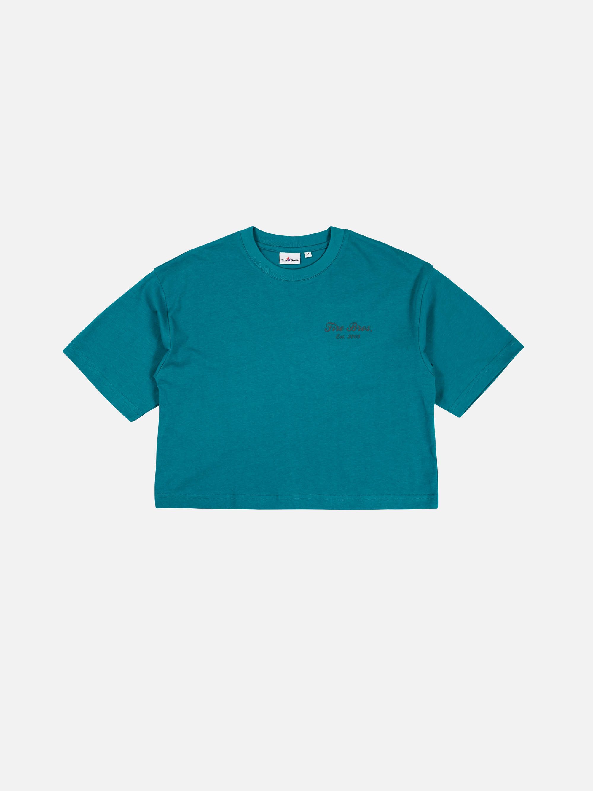 All My Friends Tee Seafoam - Cropped