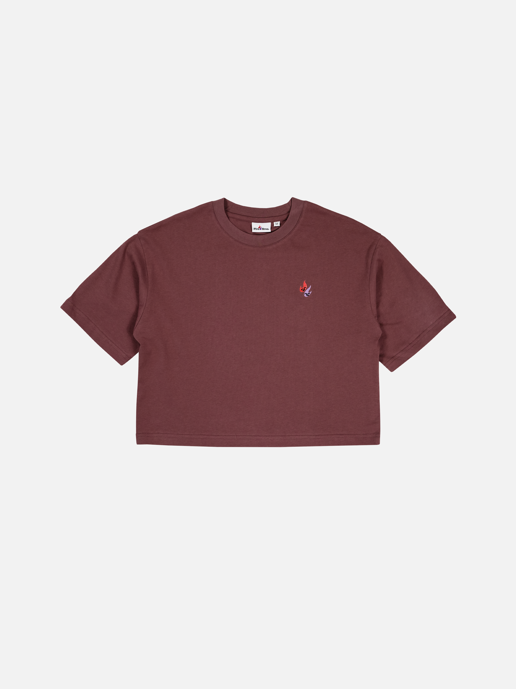 Blazer EMB Tee Burgundy - Cropped