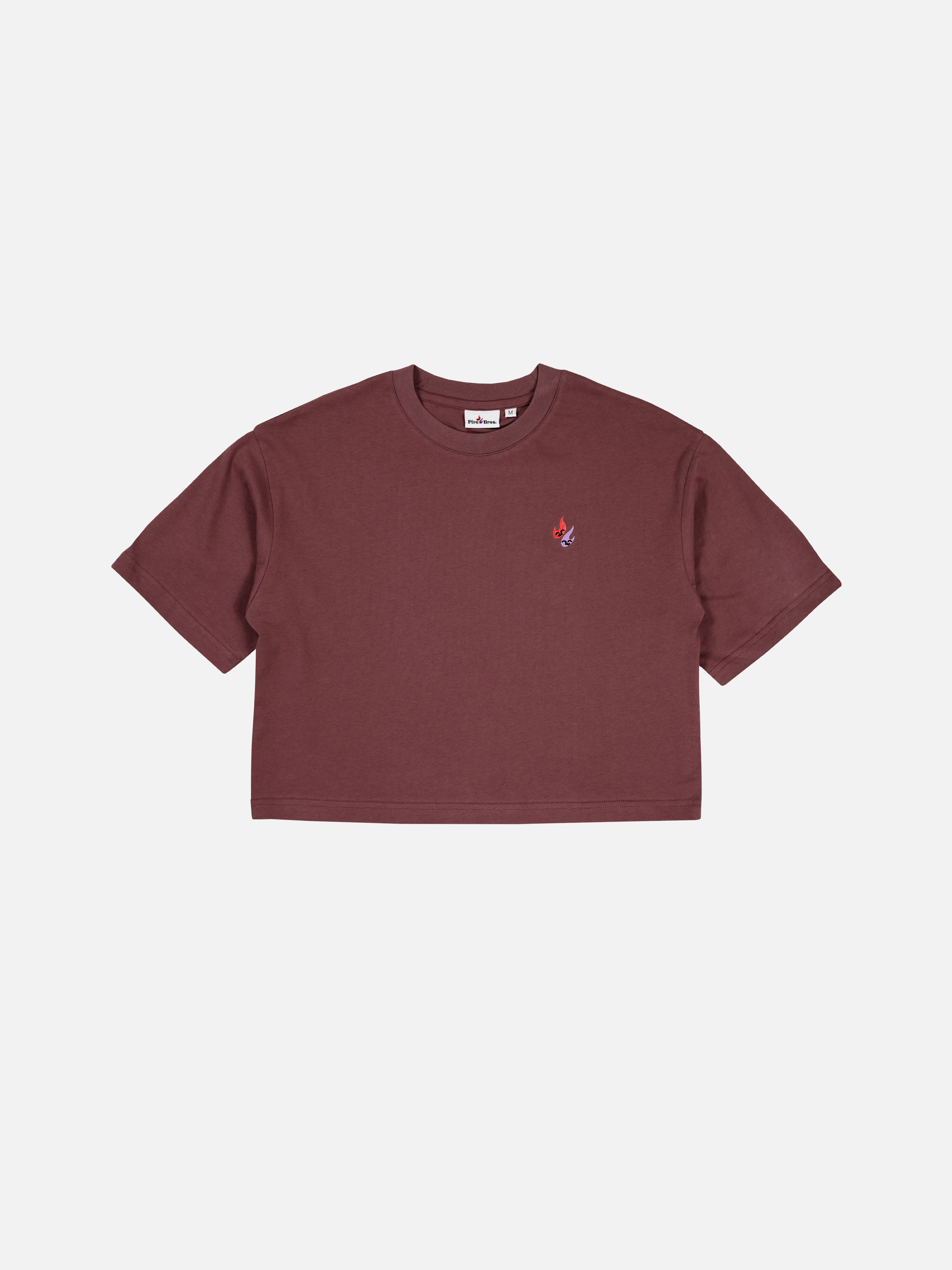 Blazer EMB Tee Burgundy - Cropped