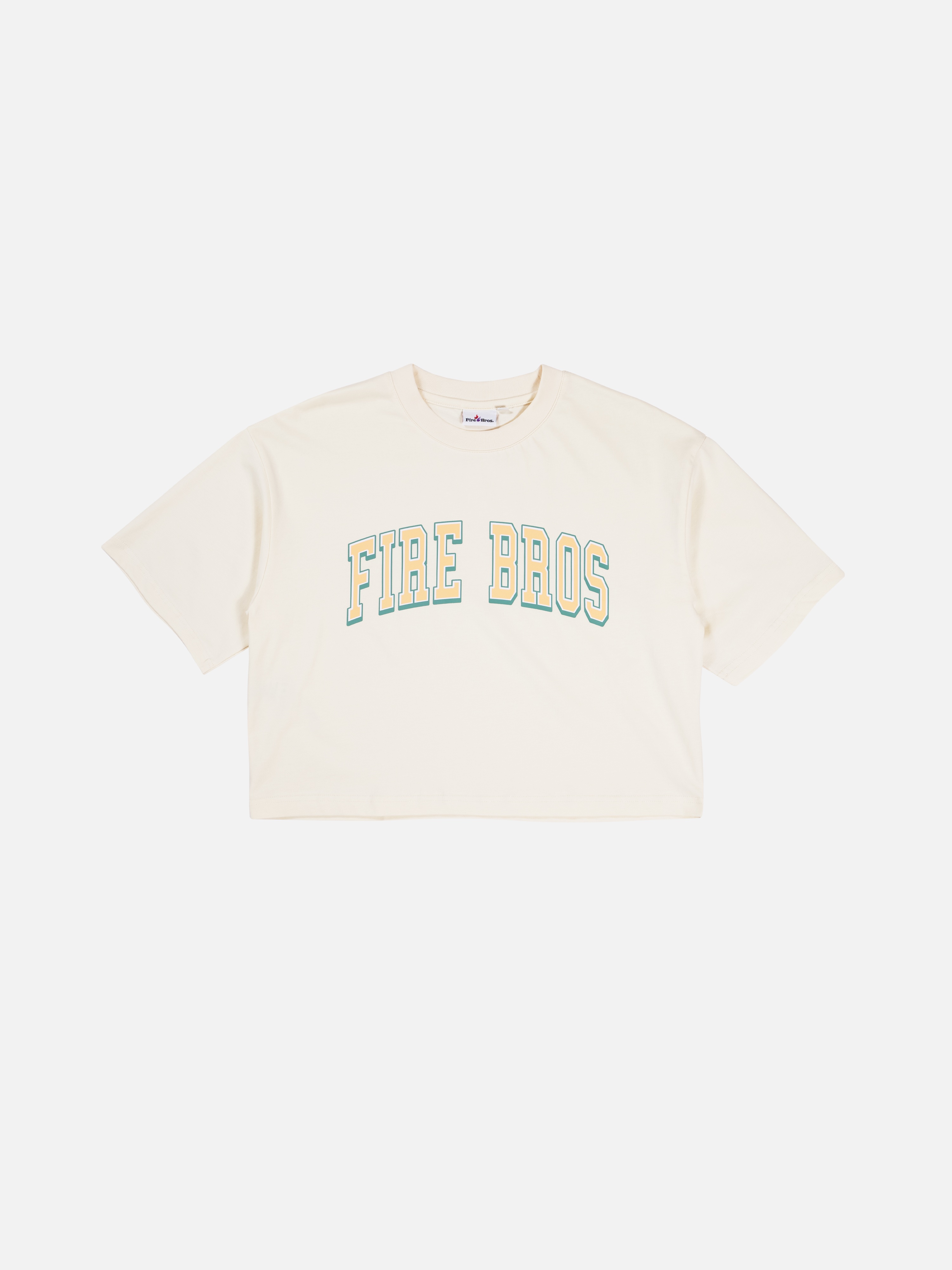 College Arch Tee Off White - Cropped